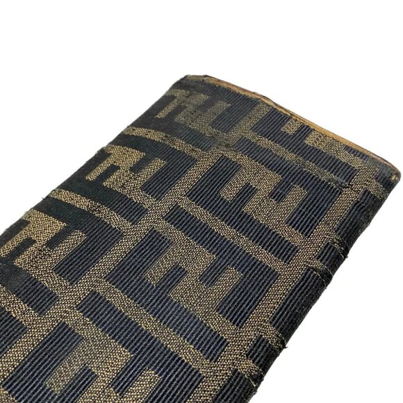 FENDI Zucca 8m0009 Beige Black Jacquard - Long Wallet - Picture 11 of 13